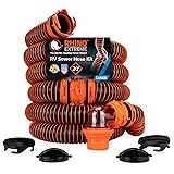 Camco RhinoEXTREME 20 foot RV sewer hose kit with heavy duty fittings