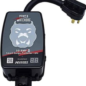 50 amp RV surge protector Power Watchdog with Bluetooth for campground electrical protection