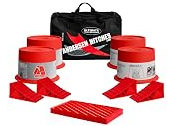 Andersen Hitches auto-level stabilizing kit with jack blocks, camper levelers, chocks, and storage bag for RV setup