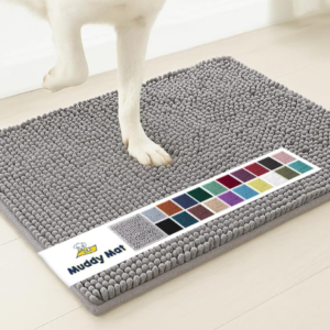 Muddy Mat super absorbent RV entryway mat for muddy dog paws water and dirt